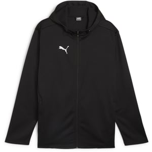 Men's Puma Teamfinal Training Fleece Jacket Tracksuit Top in Black/Silver