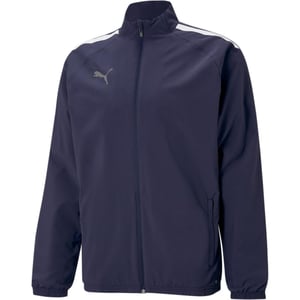 Men's Puma Teamliga Sideline Jacket Tracksuit Top in Peacoat/White