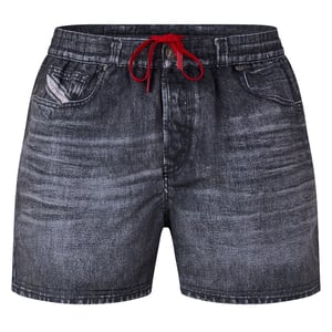 Men's Diesel Swim Shorts in Faded Black