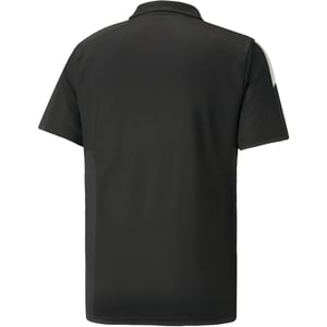 Men's Puma Teamliga Sideline Polo Shirt in Black/White
