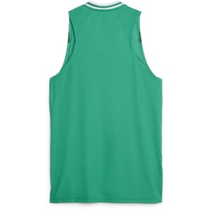 Men's Puma Hoops Team Game Performance Basketball Jersey in Pepper Green