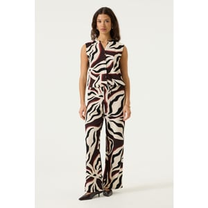 Garcia Jeans Top zonder mouwen met alloverprint ecru dessin