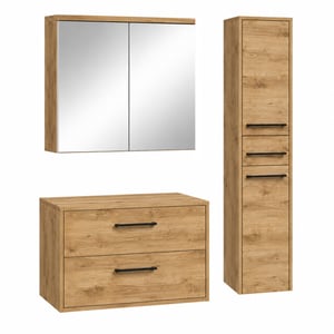 Badplaats Wastafelkast set florence 80 x 46 cm kastanje met