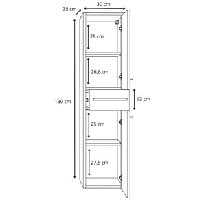 Badplaats Wastafelkast set florence 80 x 46 cm kastanje met