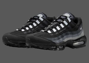 Nike Air Max 95 Black Grey Gradient Trainers 