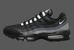 Nike Air Max 95 Black Grey Gradient Trainers 