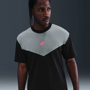 Nike Tech Sportswear Mens Black Grey T-Shirt
