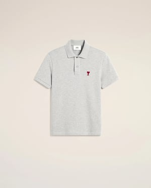 Ami de Coeur Cotton Polo Grey 