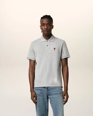 Ami de Coeur Cotton Polo Grey 