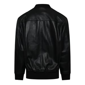 Men's Diesel L Pritts New Leather Jacket in Black Black B
