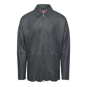 Men's Diesel L Mart B Leather Jacket in Antarctica