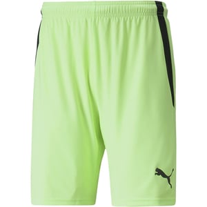 Men's Puma Teamliga Shorts Football Shorts in Fizzy Lime/Blk
