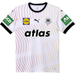 Men's Puma Dhb Home Short Sleeve Performance 2025 T-Shirt in White/Black