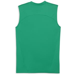 Men's Puma Teamfinal Training Short Sleeve Performance T-Shirt in Green/Silver
