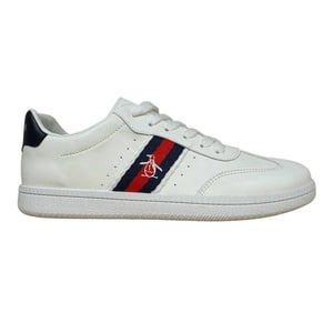 Original Penguin Heren Platte Trainers (Wit)