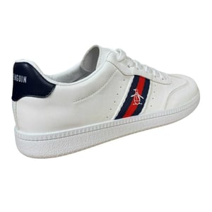 Original Penguin Heren Platte Trainers (Wit)