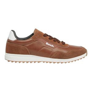 Bench Heren Brooke suède platte sportschoenen (Tan)