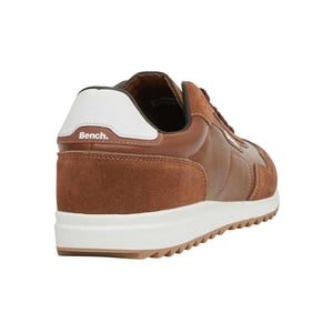 Bench Heren Brooke suède platte sportschoenen (Tan)