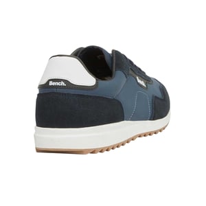 Bench Heren Brooke suède platte sportschoenen (Marine)