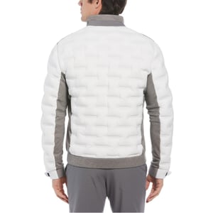 Original Penguin Herenjack met hoge kraag en normale pasvorm voor sportieve activiteiten (Grijze Heide)