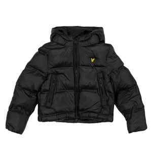 Lyle & Scott Effen gewatteerd jack voor kinderen (Jet Zwart)
