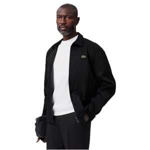 Lacoste Bomberjack met logo voor heren (Zwart)