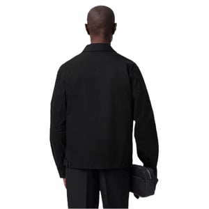 Lacoste Bomberjack met logo voor heren (Zwart)