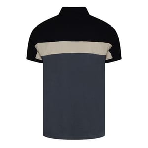 C.P. Company Herenpolo met halve rits, regular fit, in kleurblokken (Leisteen)