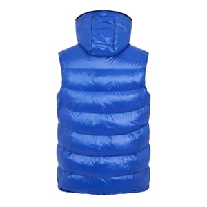 Born Rich Heren Mateo gewatteerd vest met capuchon (Blauw)