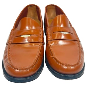 Burberry Rupert Penny Loafers in Brown Leather