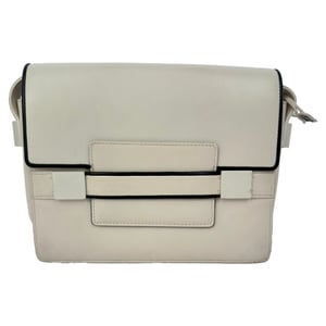 Delvaux Madame PM Crossbodytas in wit leer