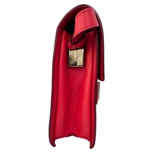 Delvaux Mini Madame Crossbodytas in rood leer