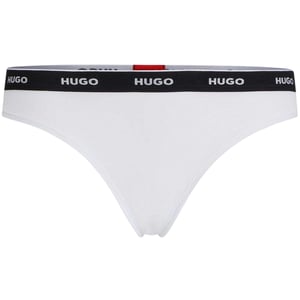 Hugo Dames-string met gemiddelde taillehoogte en normale pasvorm (Wit)