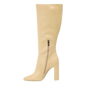 Steve Madden Kniehoge laarzen met hoge blokhak voor dames (Kokosmelk)