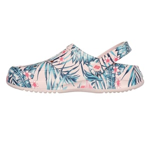Skechers Archfitwave-klompen met bloemenmotief en open teen voor dames (Veelkleurig)