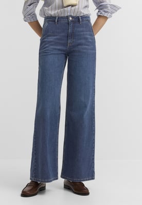 Bugatti Damen Jeans van katoen-stretch met rechte pijpen