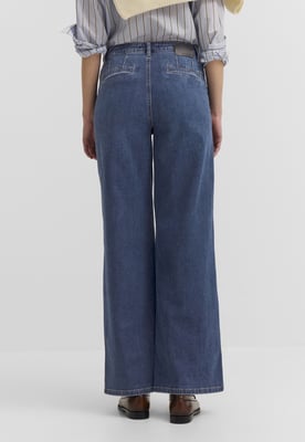 Bugatti Damen Jeans van katoen-stretch met rechte pijpen