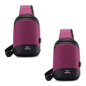 Aquarius Anti Theft Waterproof Backpack with USB Port for Laptop, Travel, 2 Pack