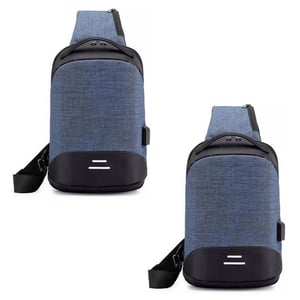 Aquarius Anti Theft Waterproof Backpack with USB Port for Laptop, Travel, 2 Pack