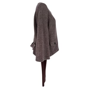 Christian Dior Knit Jacket in Brown Wool