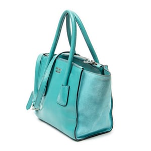 Small Twin Pocket Double Handle Tote Shoulder Bag
