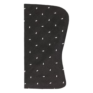 Hackett London Printed Silk Black Glasses Case