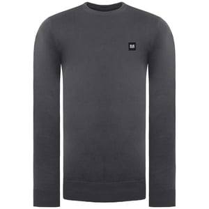 Weekend Offender Silver Mens Charcoal Sweater