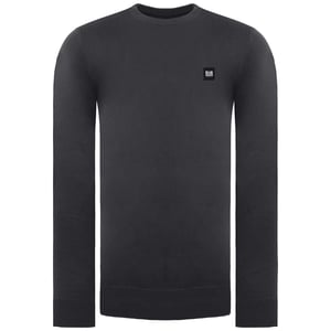Weekend Offender Silver Mens Dark Charcoal Sweater
