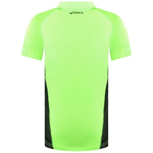 Asics Resolution Mens Black/Green Polo Shirt