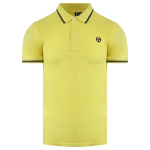 Sergio Tacchini Mens Black/Yellow Polo Shirt
