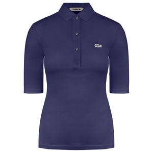 Lacoste Logo Womens Purple Polo Shirt