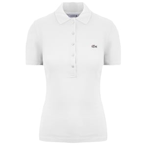 Lacoste Slim Fit Womens White Polo Shirt