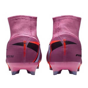 Nike Mercurial-fotbollsskor för vuxna (unisex), för fast underlag (Rosa/Svart)