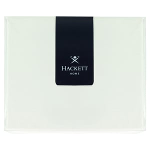 Hackett Home Classic Solid Fitted White Double Sheet